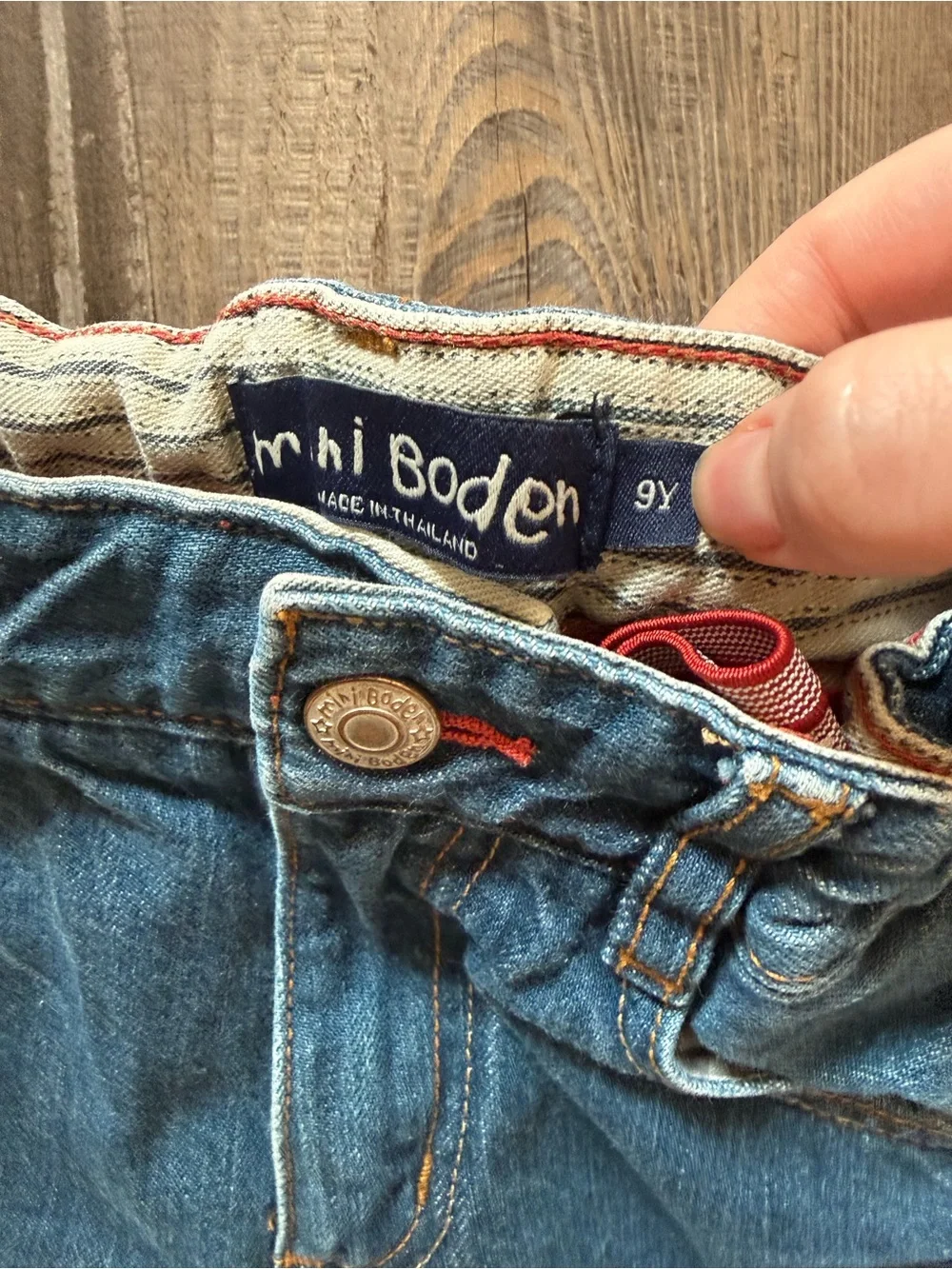 Mini Boden Straight-Leg Blue Denim Jeans